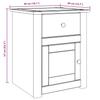 Nightstand PANAMA 46 x 40 x 57 cm Solid Pine Wood