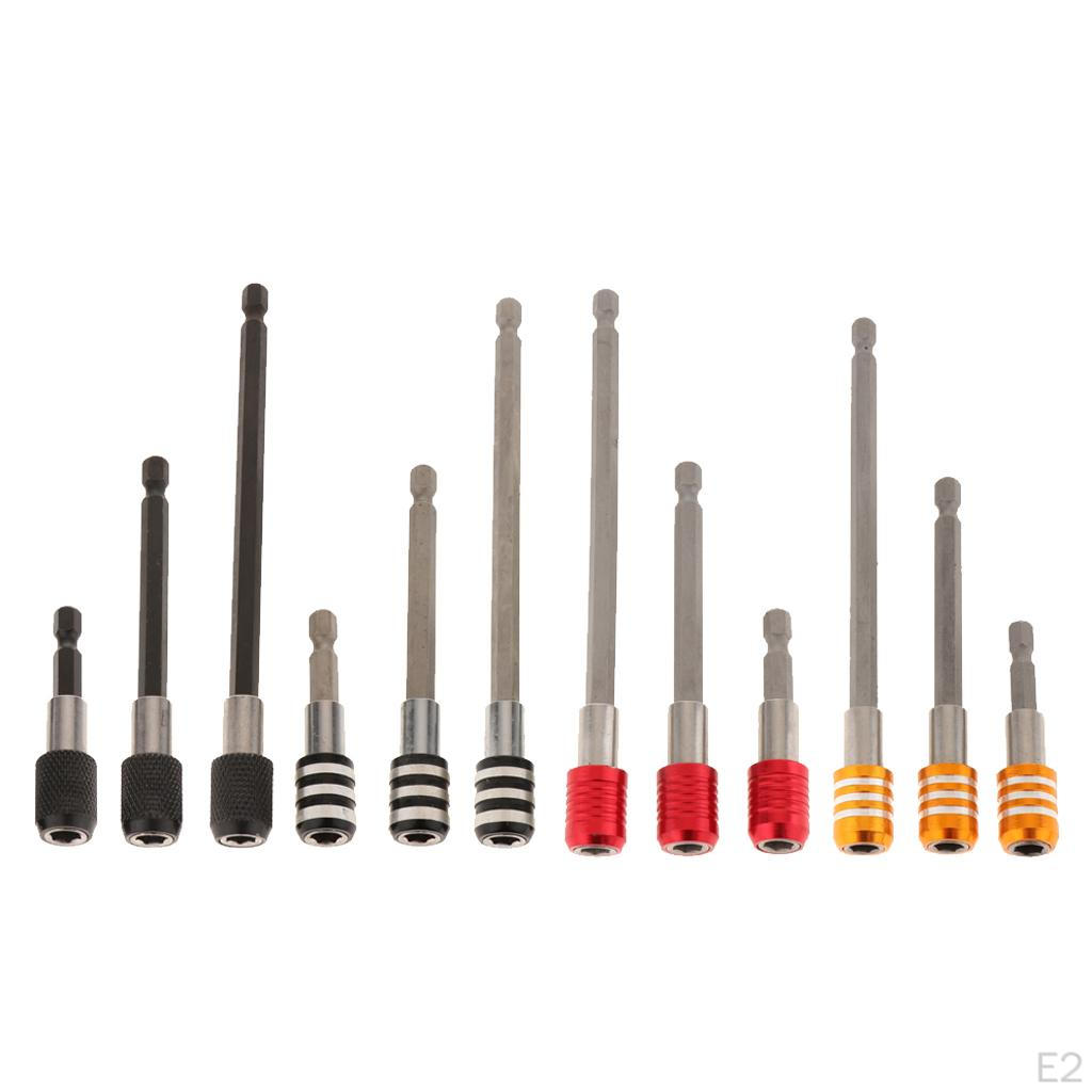 Drill Bit Extension, 1/4Inch Driver and Release Bar Socket Screwdriver Holder Extension