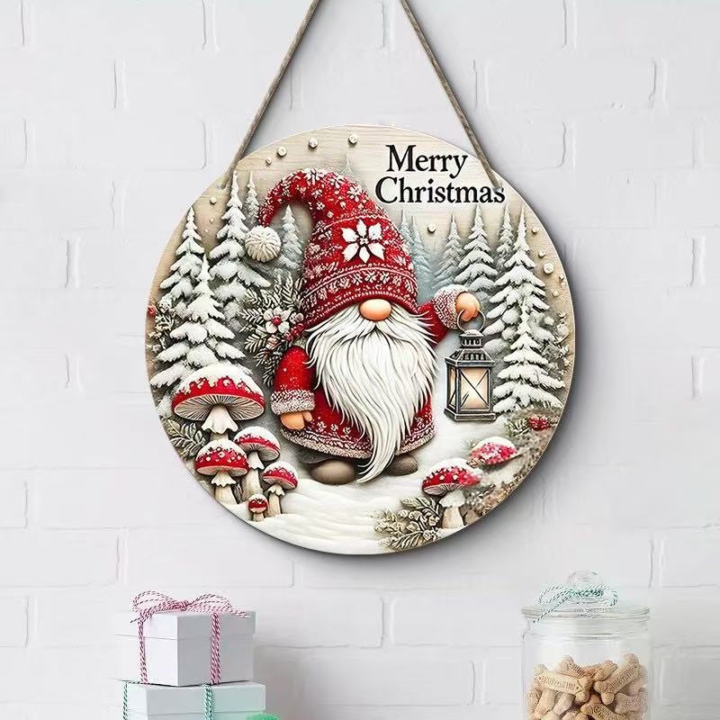 Christmas Decoration, Door Sign Hanging Ornament, Wooden Snowman Plaque Series, Wooden Craft, Festive Hanging Decor, Holiday Signage
