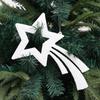 8 Stück gemischte glitzernde Anhänger Funkelnde Gold-/Silber-Weihnachtsdekoration Stilvolle Festliche Saison Heimdekoration