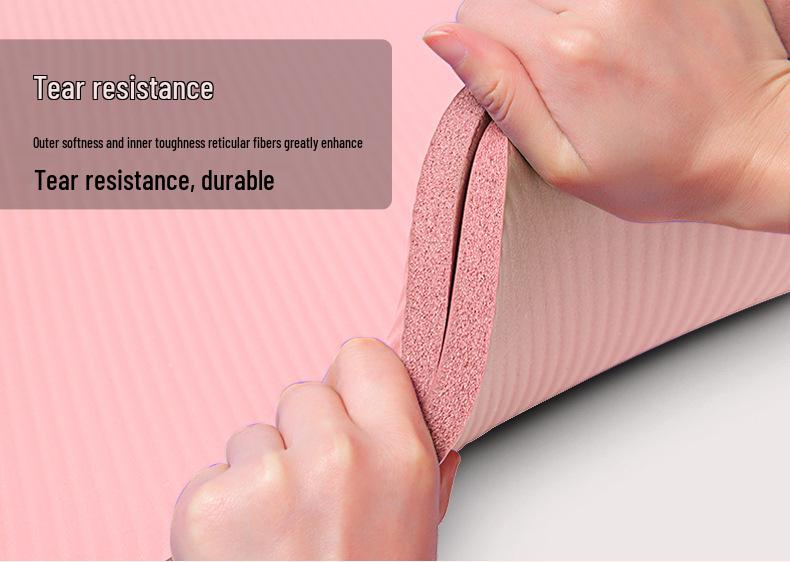 Thick Non-slip Yoga Mat for Home - Silent, Shock-absorbing, Soundproof, Ideal for Men & Women