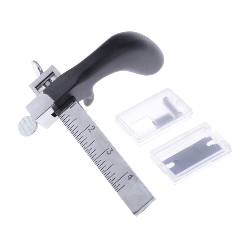 Buy Aluminium Alloy Draw Gauge Strap Cutter Leather or Lace Tool at