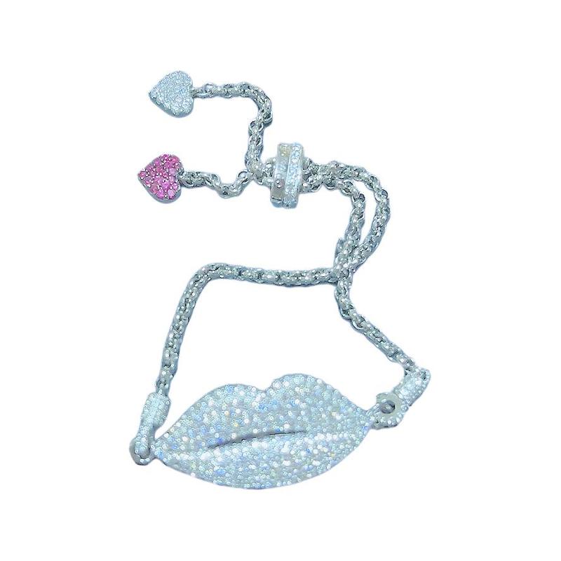 APM Monaco White lips bracelet for women AB3705KRX