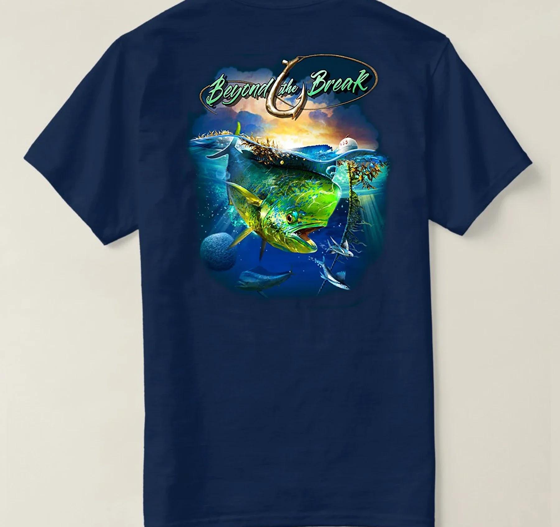 

Unique Design MahiMahi Dolphin Fish Fishing Angler Gift TShirt Summer Cotton Short Sleeve ONeck Mens Casual T Shirt New S3XL S