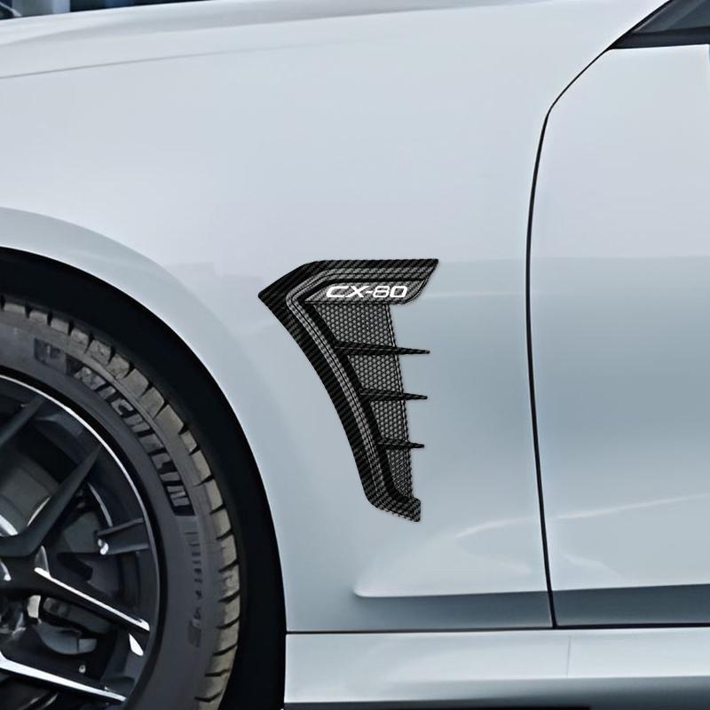 Car Front Side Wing Fender Emblem Trim Sticker for Mazda CX80 Cx-80 CX3 CX7 2 3 5 6 MX5 MX3 Axela Atenza Speed CX9 RX8 RX7 323 RHG2