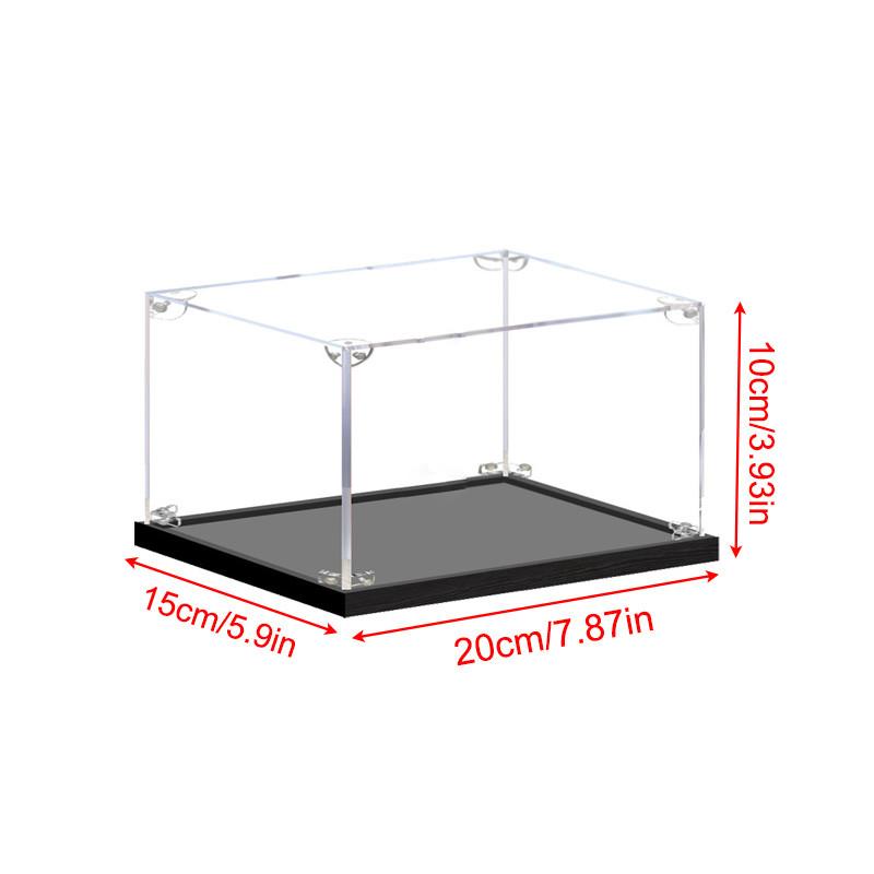 Acrylic Display Case for Collectibles Assemble Clear Dustproof Display Box for Action Figures Model Doll Toys Display Home Storage Case