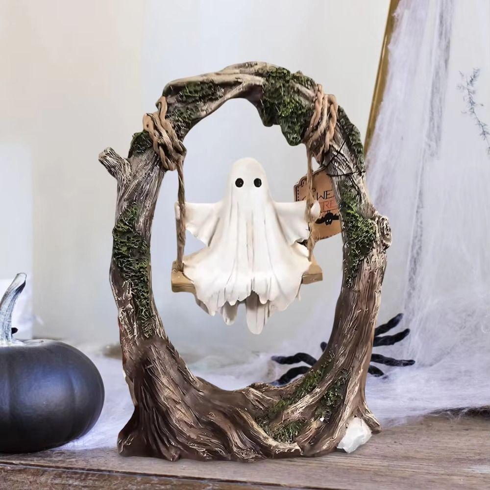 Model Halloween Swing Ghost Ornament Ghost Halloween Decoration  Children Girls Boys