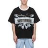 We11done Letter Pattern Short Sleeve T-Shirt Unisex T-Shirts Black WD-TT3-21-510-U-BK