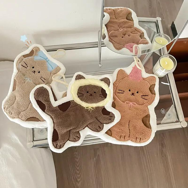 Creative Design Cartoon Hand Towel Quick Drying Simple Pattern Quick Drying Hand Towel Multi-Functional Double-Layer Thick