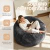 4FT Bean Bag, Bean Bag Chair, Sofa for Adults, Soft and Comfortable Reading Chair, Suitable for Bedrooms, Balconies and Other Places