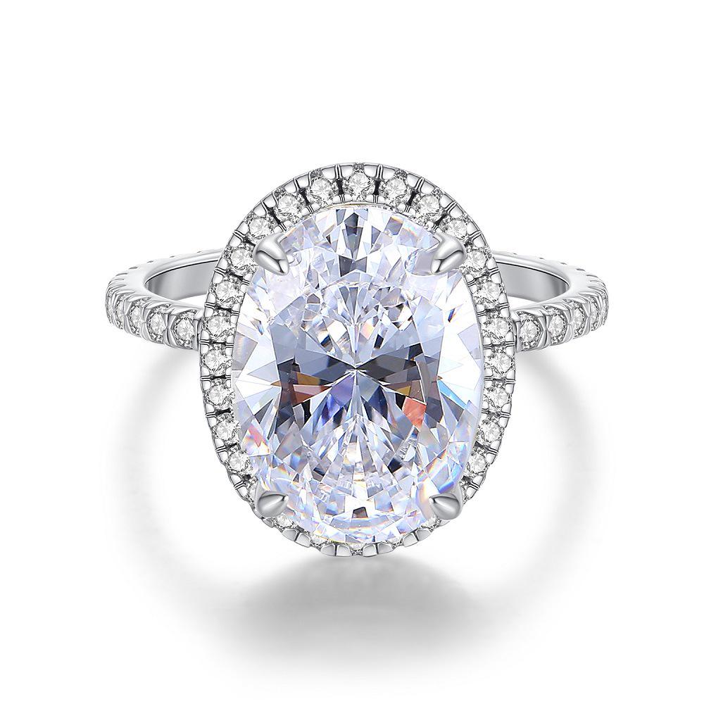 

Pigeon Egg Diamond Ring - S925 Sterling Silver, Pink Pear-Shaped Diamond, European & American Fashion Banquet Style. HK Size 21