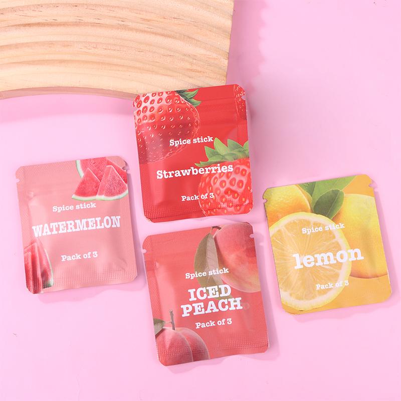 3Pcs/Bag Whistle Replacement Aromatherapycotton Core Fruit Flavor Quit Smoking Smokeless Preferred Infused Essential Oil