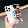 3D Epoxy Christmas Father Santa Claus Clear Phone Case For iPhone 17 Air 16 15 14 13  Pro Max Plus Shockproof Cover Bumper Back Phone Cover