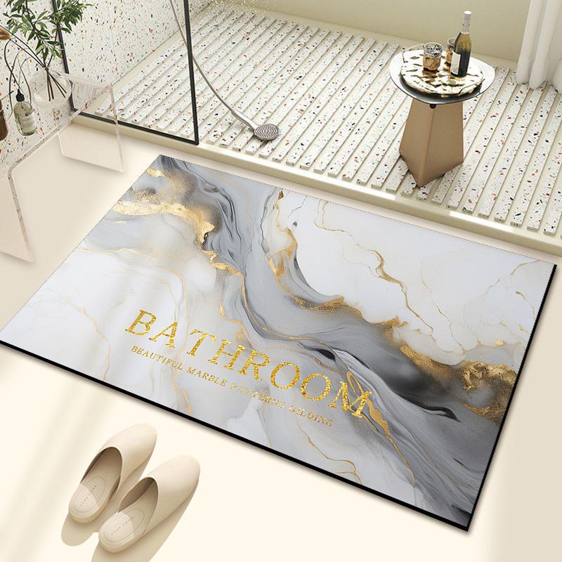 Diatom Mud Bath Absorbent Mat Household Simple Toilet Toilet Door Cushion Absorbent Non-slip Quick Drying Mat
