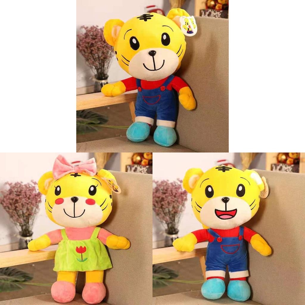 Plüschtiger-Spielzeug mit weichem Kurzflorstoff für Baby und Kinder Geschenk