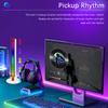 16/32/40 LED Charge RGB Light Bar Sound Activated Music Pickup Voice Lights Ambient Lamp Aesthetic Game Room Decor