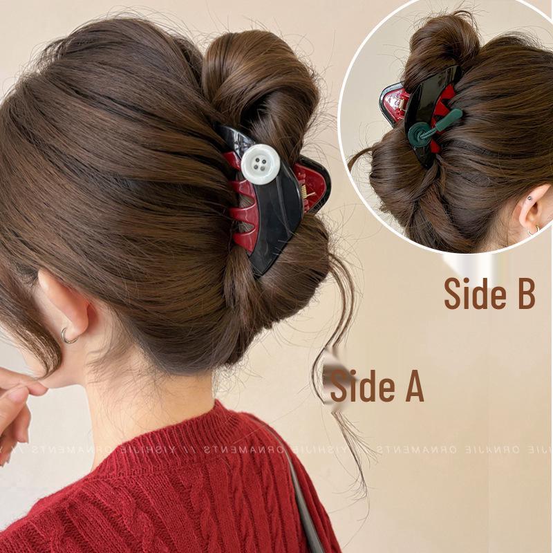 2025 Elegant Large Hair Clip for Women - Chic Shark Design for Thick Hair