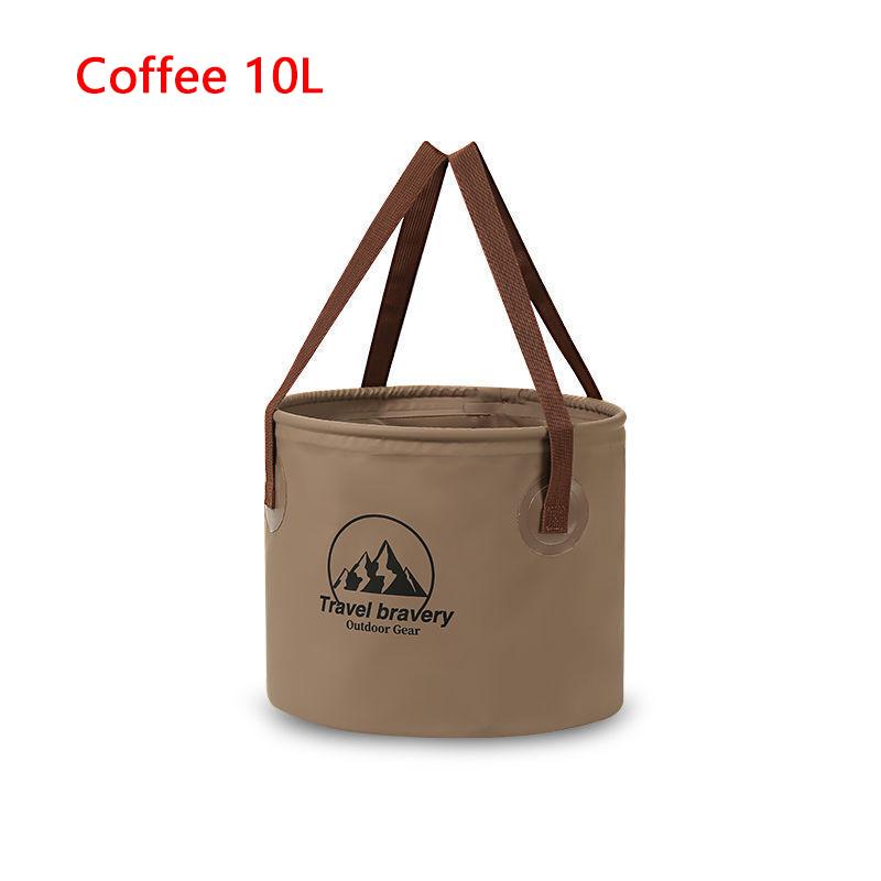 SEAMETAL 10/20L Outdoor Multifunctional Bucket Collapsible Portable Travel Bucket Large Capacity Carrying Bucket Camping Fishing Bucket