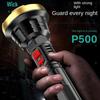 USB Rechargeable Flashlight Bright Wick Strong Light Led Flashlight Built-in Battery Light with Charging Cable