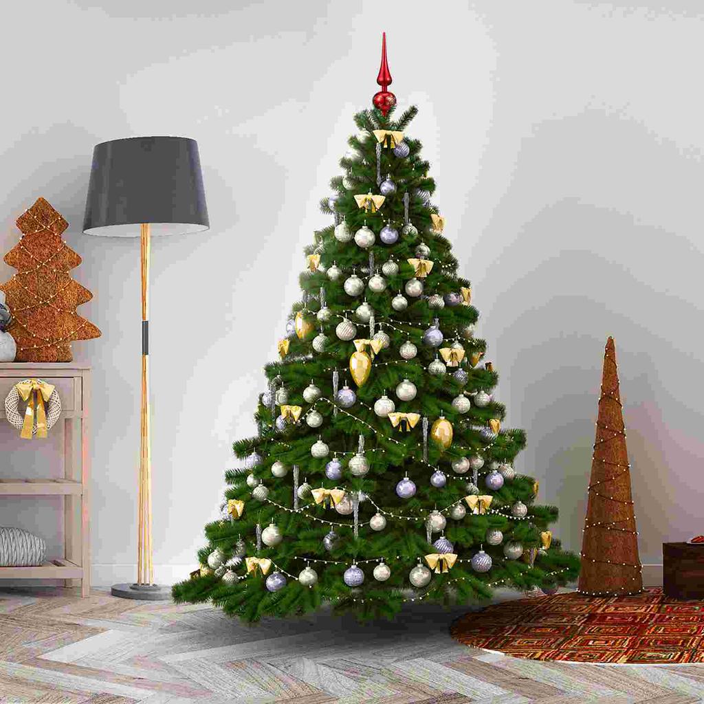 3 Stück Kürbis Baumspitze Stern Weihnachten Gold Dekoration Dekorationen Topper Ornament Topper Kunststoffzweig