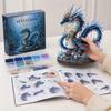 Kit de Contas DIY Oceano Mítico para Iniciantes, Kit de Criação de Animais com Contas 3D com Instruções, Designs Únicos de Animais Marinhos com Contas e Guia de Padrão,