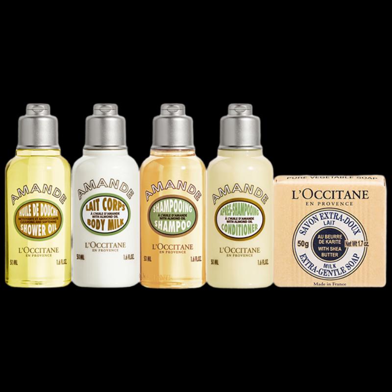 

L Occitane Sweet Almond Hair & Body Care Gift Set