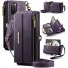 For Samsung Galaxy S20 4G/Galaxy S20 5G Case CASEME C39 RFID Blocking Zipper Wallet Stand Leather Cover with Strap