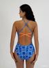 Seopeoseuko Blue Tie-Dye One-Piece Swimsuit