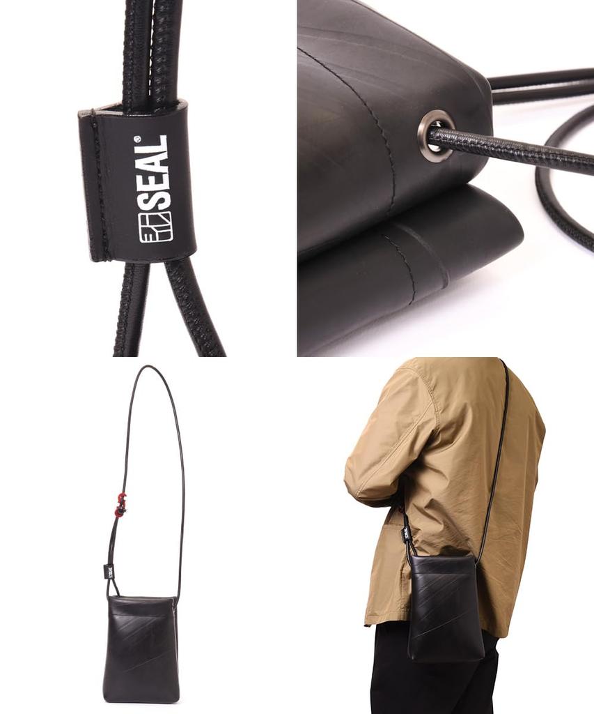 Leather Cord Shoulder Mini Shoulder Crossbody Genuine [Seal] Bag, Sacoche, Men's Bag, Small, Lightweight, Waterproof, Bag, Cost-Effective, Leather,