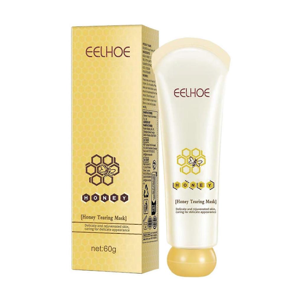 Limited time!!Eelhoe Honey Peel-Off Mask Tightens Pores, Brightens Dull Skin, Gently Removes Blackheads, Apply-On Mask