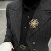 Suit Coat Jewelry Flower Brooch Oversized Flower Badge Pin Statement Lapel Pin  Formal Occasion