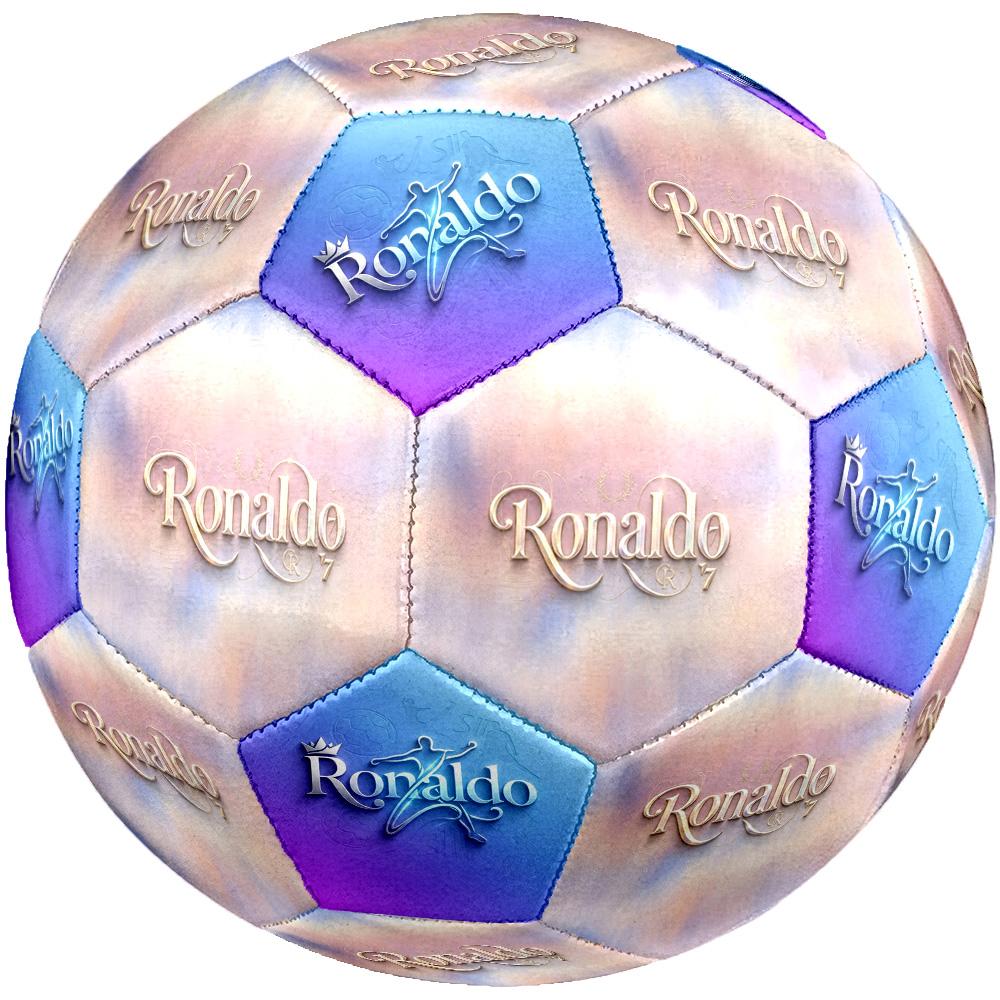 Ronaldo's Soccer Journey Size 5 Soccer Football Machine Sewn Indoor/Outdoor Training and Matches Ideal for Soccer Enthusiasts