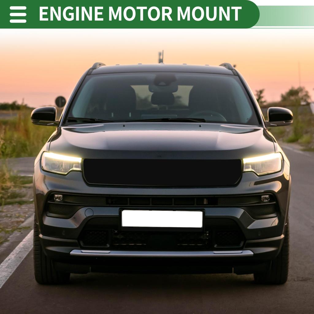 Motoforti Engine Motor Mount/Transmission Mount for Dodge Caliber 1.8L, 2.0L, and 2.4L (2007-2012), Part Number 68149266AA, Black