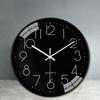 12-Inch Simple Round Clock Wall Clock Living Room High-End Home Bedroom Clock Wall Decoration Clock