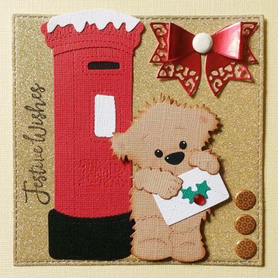 Cute Bear Metal Cutting Dies DIY Scrapbook Emboss Paper Card Album Craft Stencil