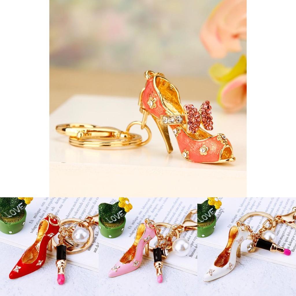 High Glamorous Heel Shoe Keychain Premium Metal Keyring Great For Holiday And Party Favors