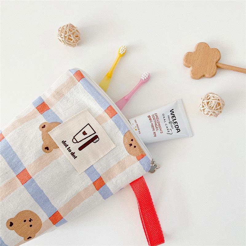 Korean 7-Piece Kindergarten Clothes & Diaper Storage Set with Waterproof Bags