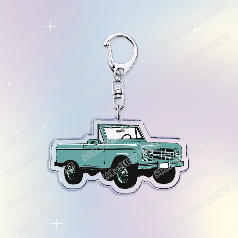 Vintage Classic Old Truck Keychains for Accessories Jewelry Retro Vector Car Keyrings Fans Friends Gifts