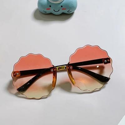 Gafas de sol para niños, gafas de sol redondas retro, gafas de sol sin montura para bebés, gafas de sol de moda para niños, venta al por mayor