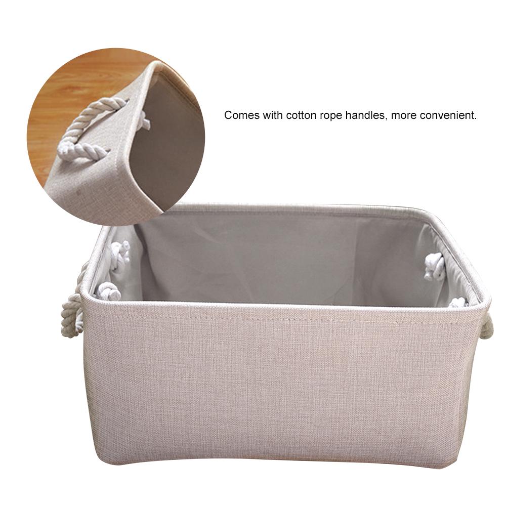 Home & Living Baskets Collapsible grey fabric storage box basket Set of