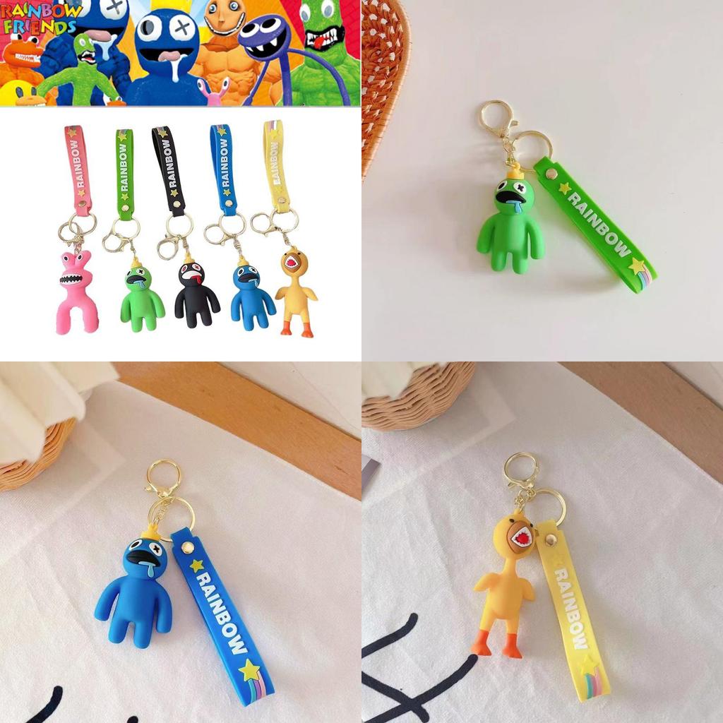 Roblox Rainbow Friends Silikon-Schlüsselanhänger – Taschenanhänger Kinder Weihnachtsgeschenk
