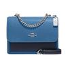 New Klare Cross Grain Leather Shoulder Bag, Crossbody Bag Mini Women's Blue CF376-SVOCC