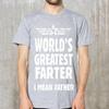 Worlds Greatest Farter Mens Funny Cotton Blend Tshirt Stylish Casual Dad Gift