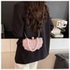 New Lace Flower Evening Bag Pearl Chain Clip Shell Bag Women Crossbody Bag