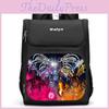 Trendy Nylon Student Backpack With Titan Monitoring Man Design For School Use