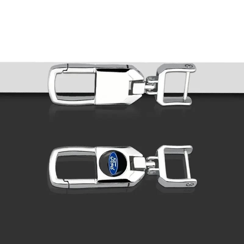 Car Sticker 2026 Ford Creative Metal Car Keyring Men's Key Chain Holder For Ford 2 3 Mondeo Mk3 F150 Ranger Fusion Mustang Fiest