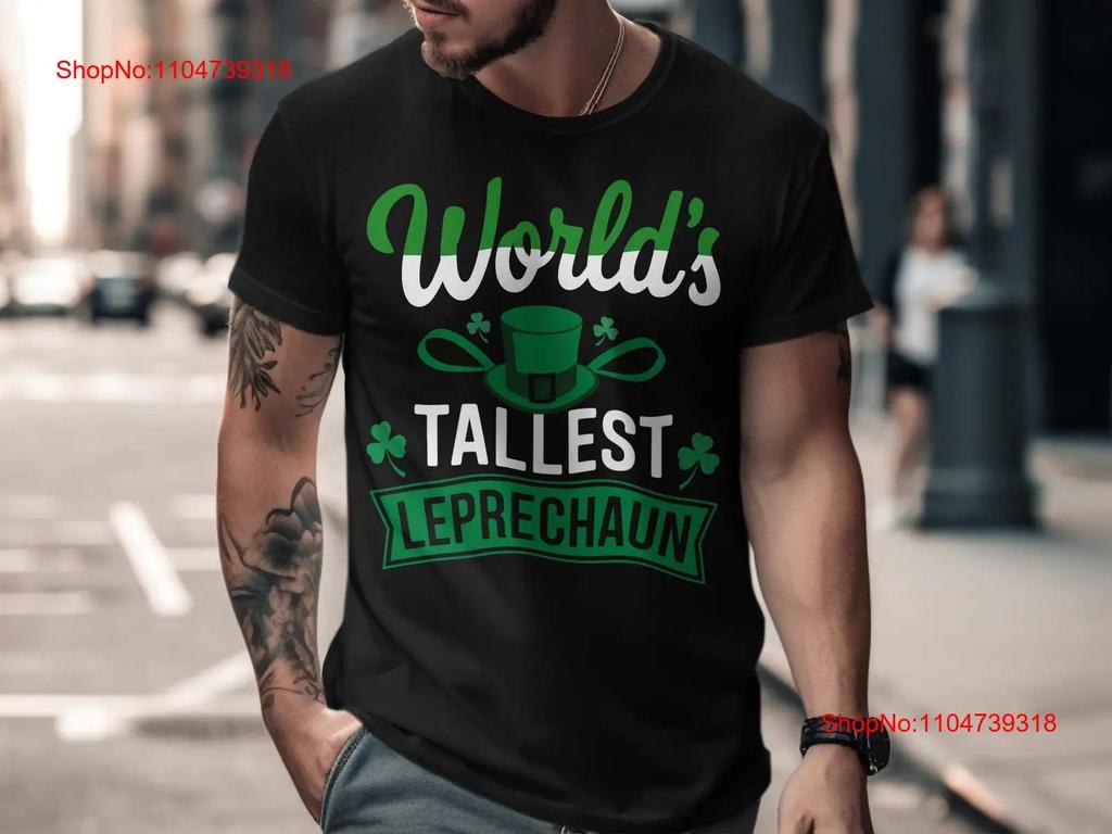 Worlds Best Leprechaun T Shirt Cute St Patricks Day Funny Graph Vintage Casual Comfortable Stretched Streetwear Unisex