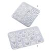 Resin Shaker Fillings Mold,Silicone Note Mold Epoxy Resin Mold Filler Quicksand Casting Filling Mold for Jewelry Making