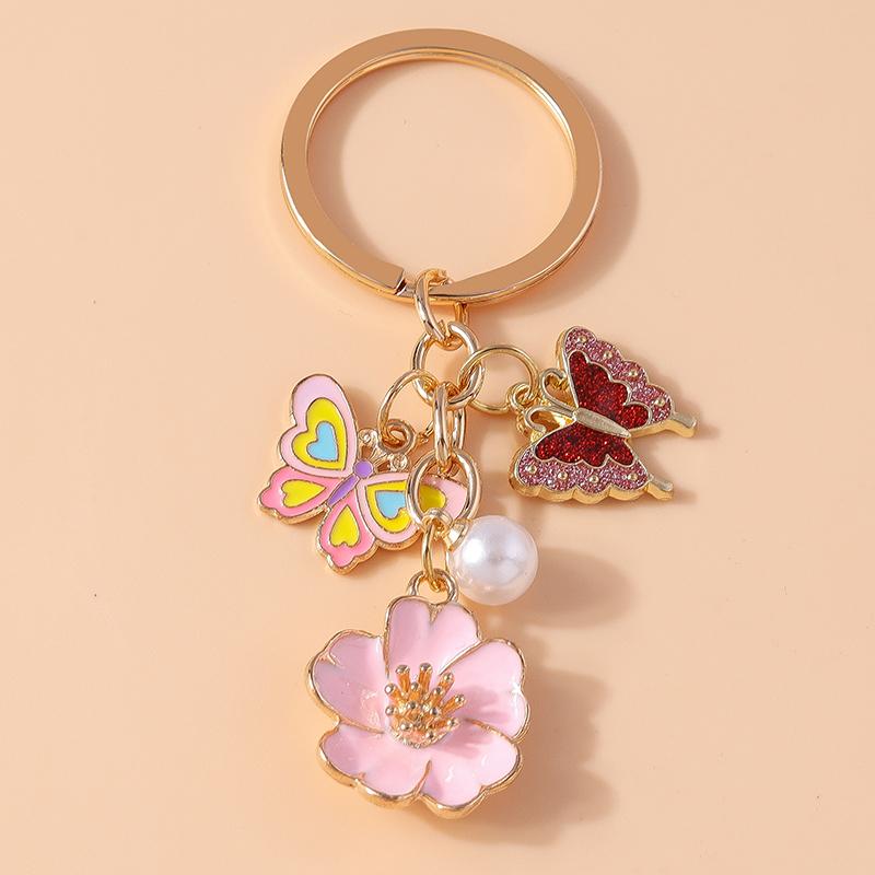 Cute Enamel Animal Horse Keychain Unicorn Key Ring Pendant for Car Key Holder Women Girls Handbag Accessories DIY Jewelry Gift
