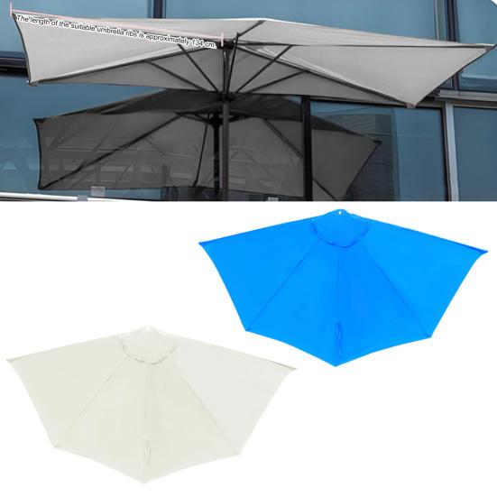 Wymienny Pokrowiec na Parasol Ochrona UV Zewnętrzny Ogród Taras Podwórko Parasol Stołowy Targowy Wymienna Tkanina Pokrowiec Zacieniający